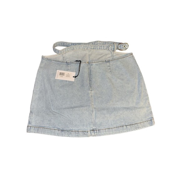 Revolve WeWoreWhat Women's Cut Out Mini Skirt Comfort Super Light Sz M Blue - Picture 6 of 8